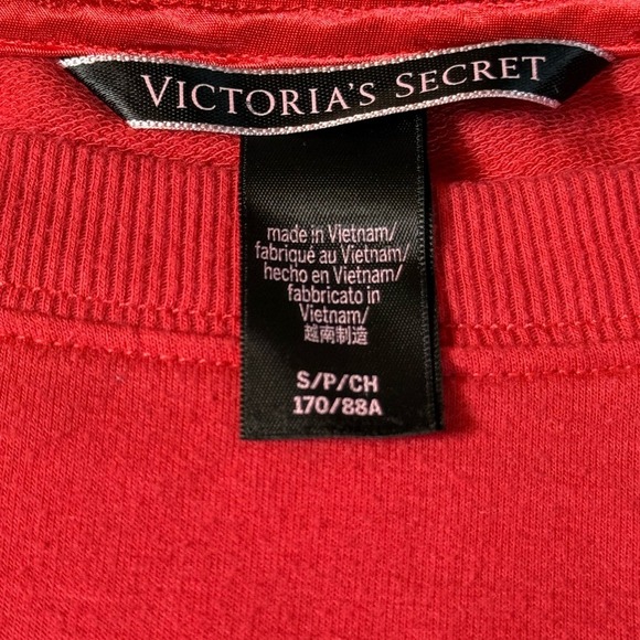 Victoria's Secret Angel Red Long Sleeve Top Women's Size Small Pullover Shirt - Picture 2 of 3